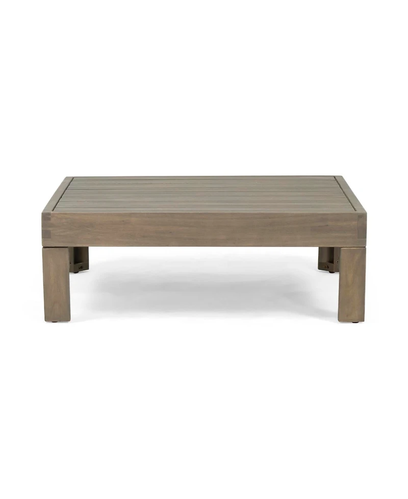 Streamdale Acacia Wood V-Shaped Outdoor Sectional Sofa Set