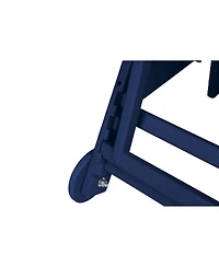 Streamdale Outdoor lounge chair, 5-position, Hdpe, wheels, cupholder, navy
