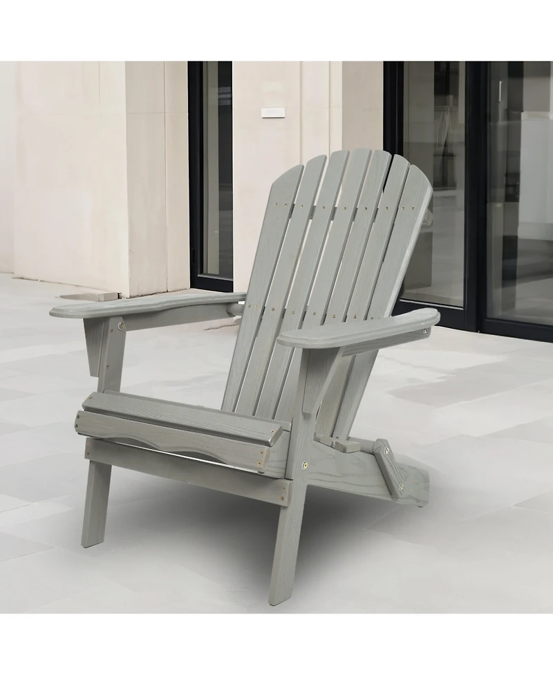 Streamdale 2 Wooden Folding Adirondack Chairs