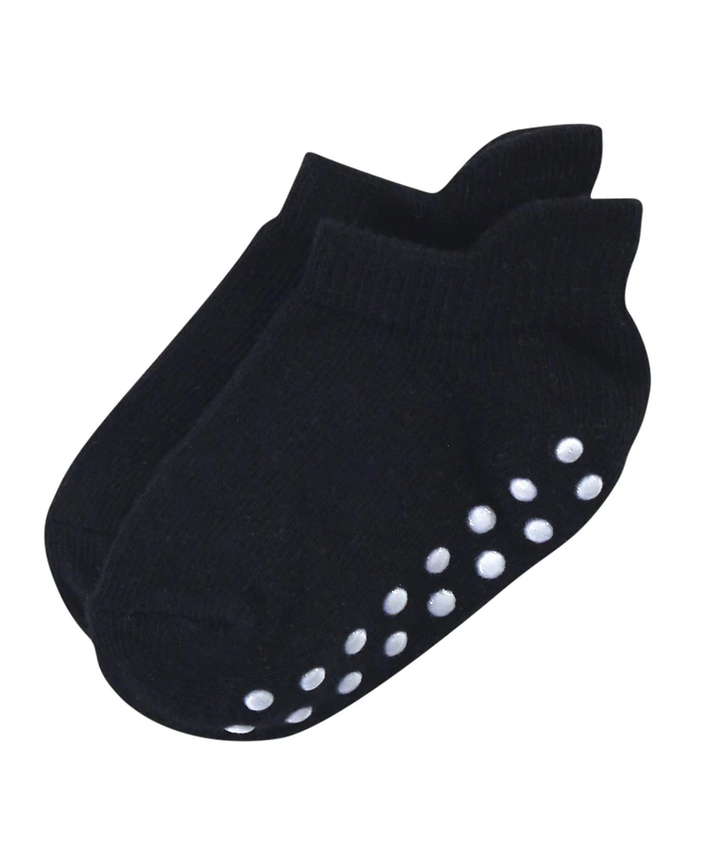 Touched by Nature Baby Boys Safe Steps Organic Cotton Socks with Non Skid Grip