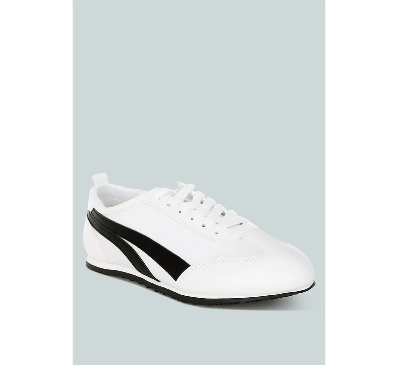 Montek Faux Leather Lace-Up Sneakers Women