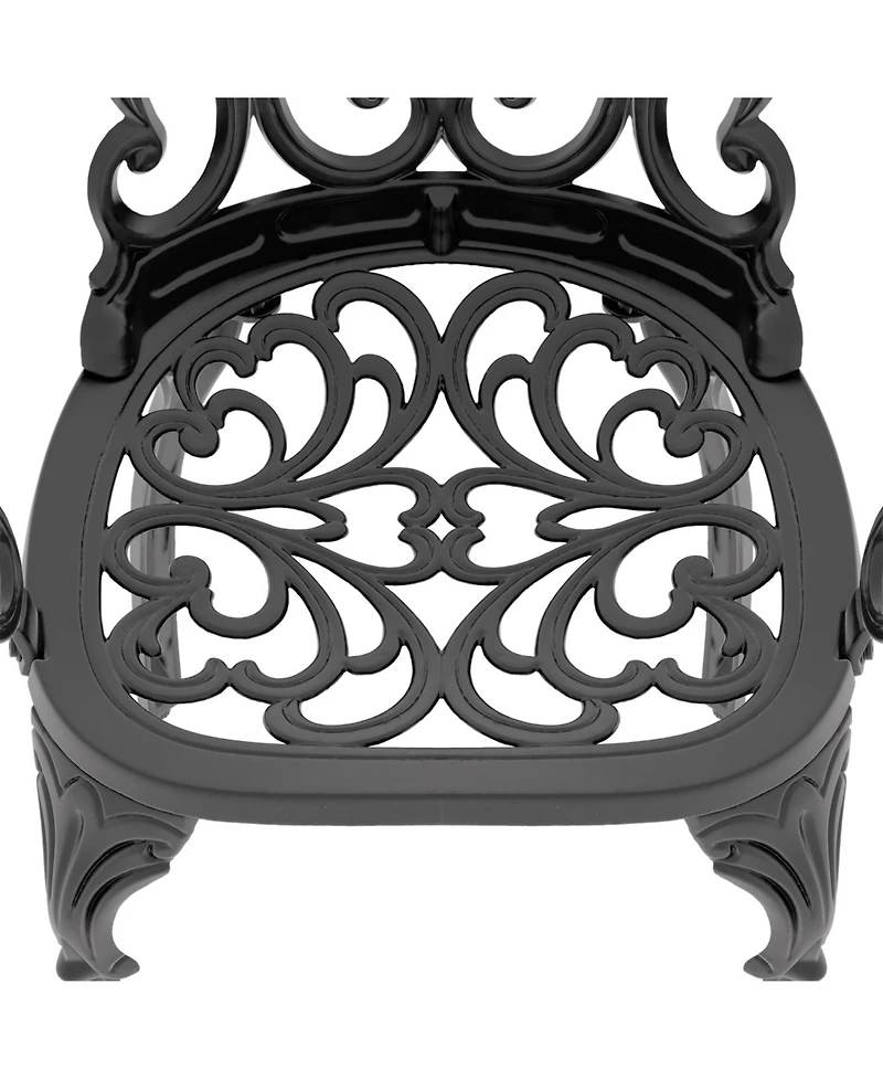 Streamdale (Cushions In Random Colors)7-Piece Set Of Cast Aluminum Patio Furniture