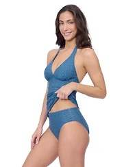 Profile by Gottex Women's Blend Halter Texture Tankini