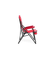 Streamdale High-back, heavy-duty lawn chair, 250lbs, Portable, collapsible, Cup holder, Red
