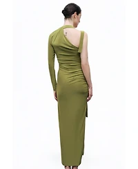 Nocturne Women's One Sleeve Maxi Dress