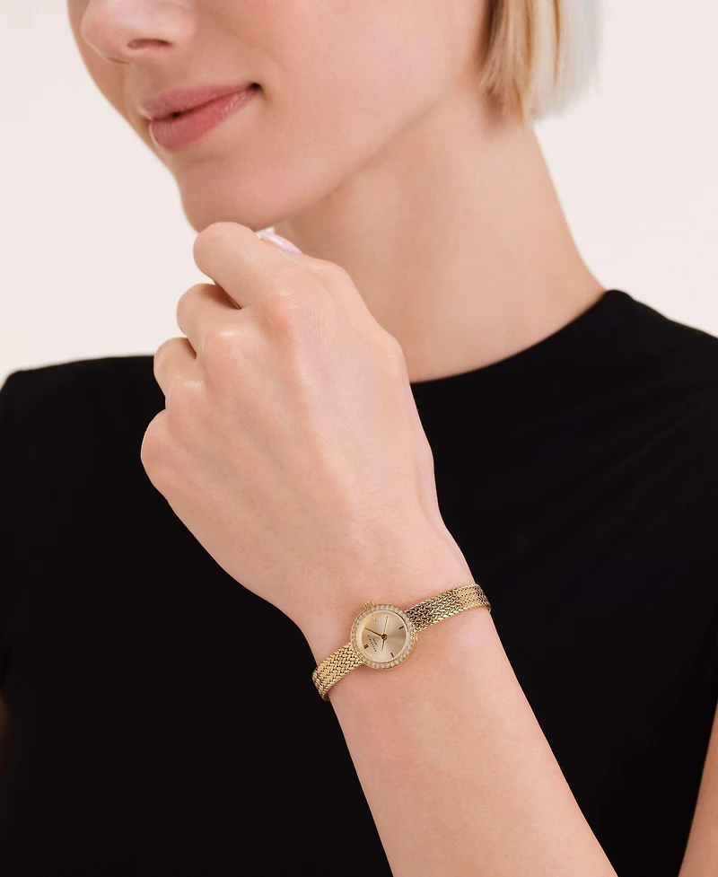 Rosefield Mini Small Edit Women's Gold Tone Stainless Steel Bracelet Watch 20.4mm