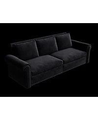 Streamdale Chesterfield Convertible Sleeper, 3-in-1 Velvet Multi-Functional Sofa Bed - King Size