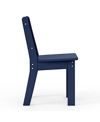 Outdoor Hdpe Kids Plastic Toddler Dining Chair (Set of Two)