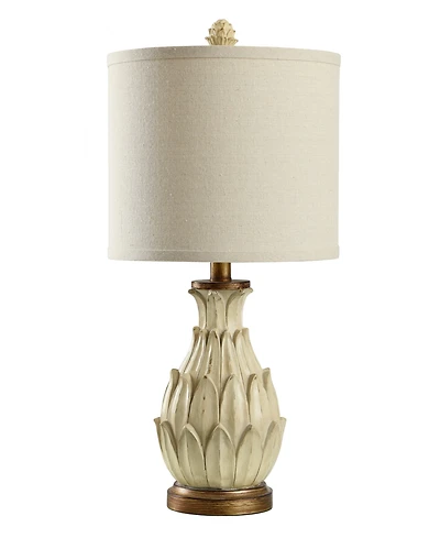 StyleCraft Home Collection 23.5" Mini Artichoke Hardback Fabric Table Lamp