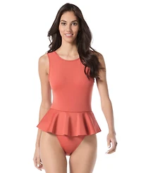 Vince Camuto Women's Skirted One-Piece Swimsuit