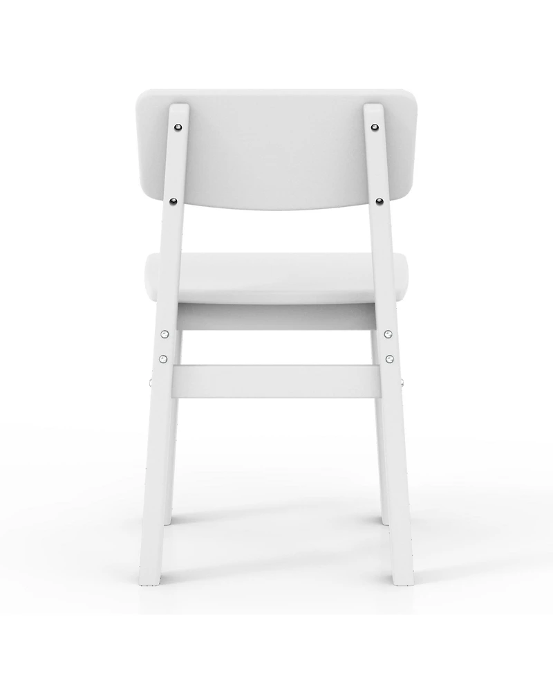 Outdoor Hdpe Kids Modern Plastic Toddler Dining Chairs (Set of Two)