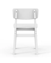 Outdoor Hdpe Kids Modern Plastic Toddler Dining Chairs (Set of Two)