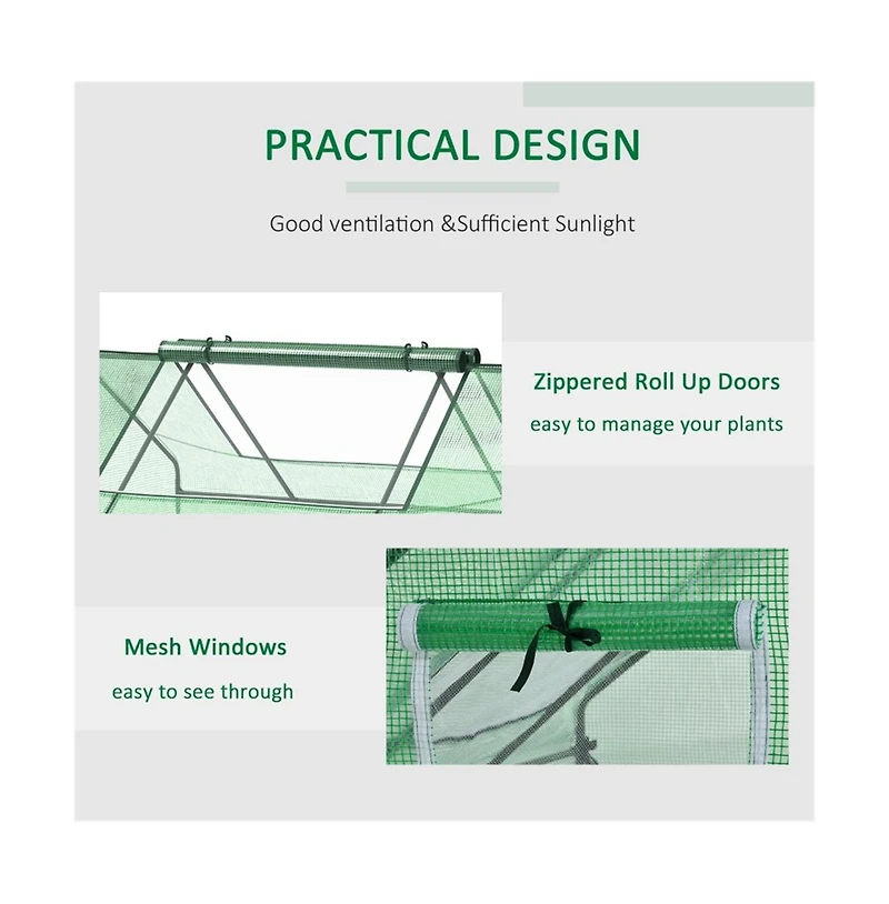Green Mini Greenhouse – Compact and Versatile for Indoor and Outdoor Gardening
