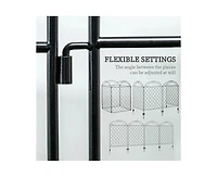 4 Pack Steel Foldable Fence Arch Trellis Panel Animal Barrier