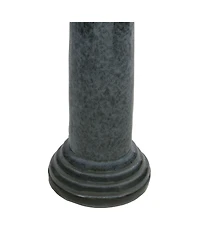 Toulon Outdoor Ceramic Bird Bath - 24.5" H - Uv- and Frost-Resistant - Glazed Bowl