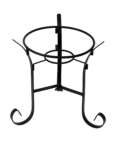 Indoor/Outdoor Decorative Steel Scroll Gazing Ball Stand for 10" or 12" Outdoor Garden Gazing Globes - 9" H