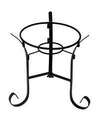 Indoor/Outdoor Decorative Steel Scroll Gazing Ball Stand for 10" or 12" Outdoor Garden Gazing Globes - 9" H