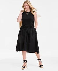 On 34th Women's Drop-Waist Midi Skirt, Exclusively at Macy's