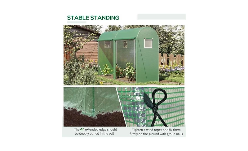 Walk-In Greenhouse for Gardening – Spacious Outdoor Plant Growing Space