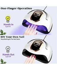 Nail Lamp 168W Lcd Display For Drying Nails