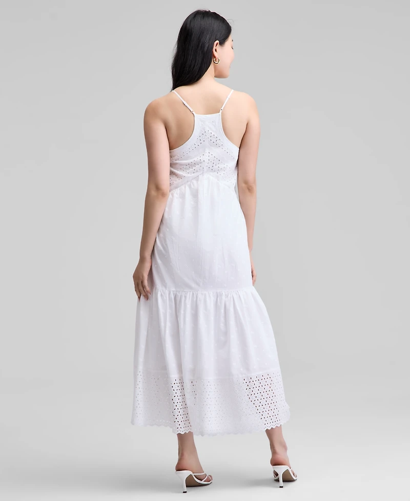 And Now This Petite Cotton Eyelet Tiered Maxi Dress, Exclusively at Macy's