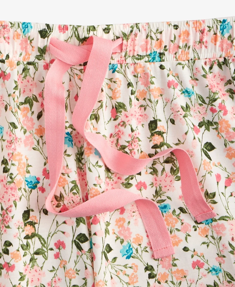 State of Day Women's Floral Knit Drawstring Shorts Xs-3X, Exclusively at Macy's