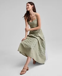 And Now This Women's Eyelet Godet Maxi Dress, Exclusively at Macy's