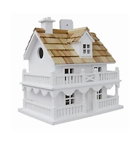 Cottage Style Wood Birdhouse with unpainted Nest Box Bird House