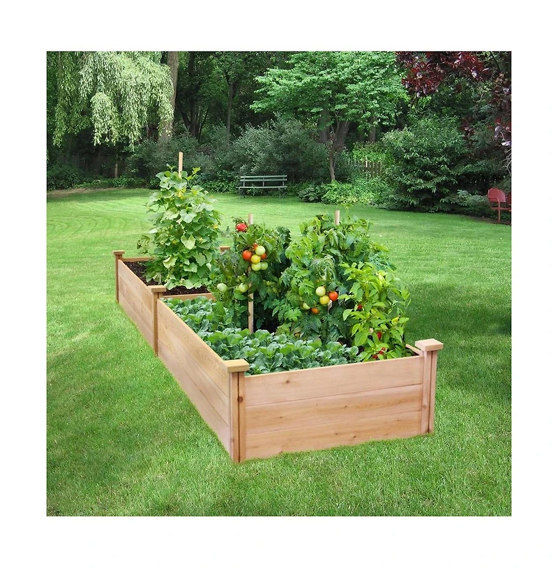 2 ft x 8 ft Cedar Wood Raised Garden Bed