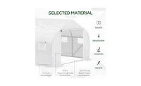 Outdoor Walk-In Tunnel Greenhouse Durable Gardening Shelter for Plants, Vegetables, and Flowers