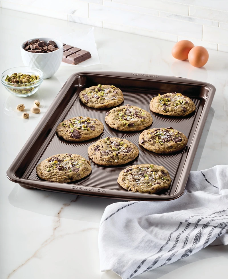 Circulon Symmetry Nonstick Chocolate Brown 11" x 17" Cookie Pan