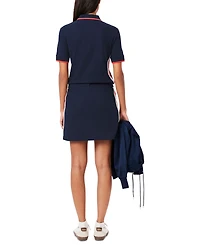 Lacoste Usa Women's Striped Panel Mini Skirt