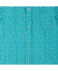 Andy & Evan Toddler Boys Toddler/Child Sunglasses Print Short Sleeve Buttondown Shirt