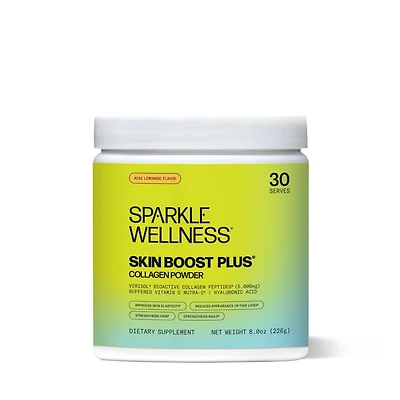 Skin Boost Plus [30-Serves] | Collagen Powder Supplement with Verisol Bioactive Hydrolyzed Peptides, Vitamin C & Hyaluronic Acid