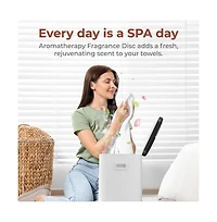 SereneLife Towel Warmer Bucket, 23L, Adjustable Timer, Auto Shut-Off, Black