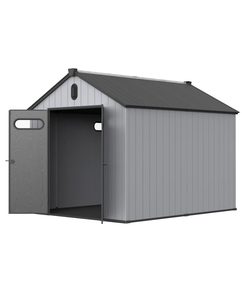 Streamdale 8' x 10' Plastic Tool Room Ultimate Outdoor Storage Solution for Gardens and More