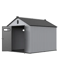 Streamdale 8' x 10' Plastic Tool Room Ultimate Outdoor Storage Solution for Gardens and More