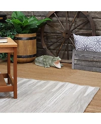 Chloe the Crabby Crocodile Realistic Polystone Garden Statue Decor for Indoor or Outdoor Use - 18"
