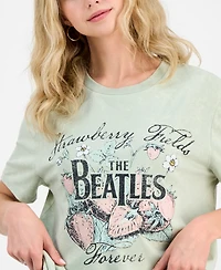 Love Tribe Juniors' The Beatles Strawberry Fields T-Shirt