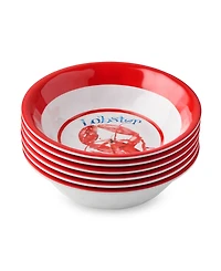 Certified International Beach House Lobster Melamine 6-Pc. All-Purpose Bowls, Service For 6