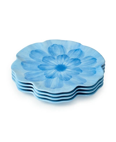 Certified International Wildflower 3-d Floral 4-Pc. Dinner Plates, Service For 4