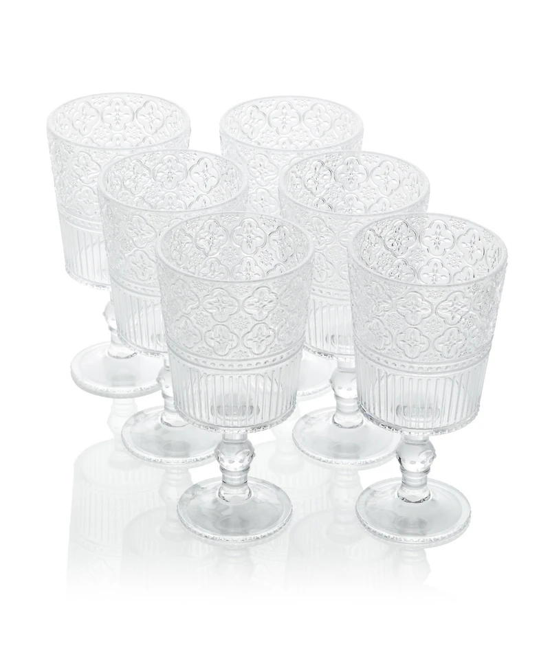 Certified International Victoria Acrylic All-Purpose Goblets, Set of 6