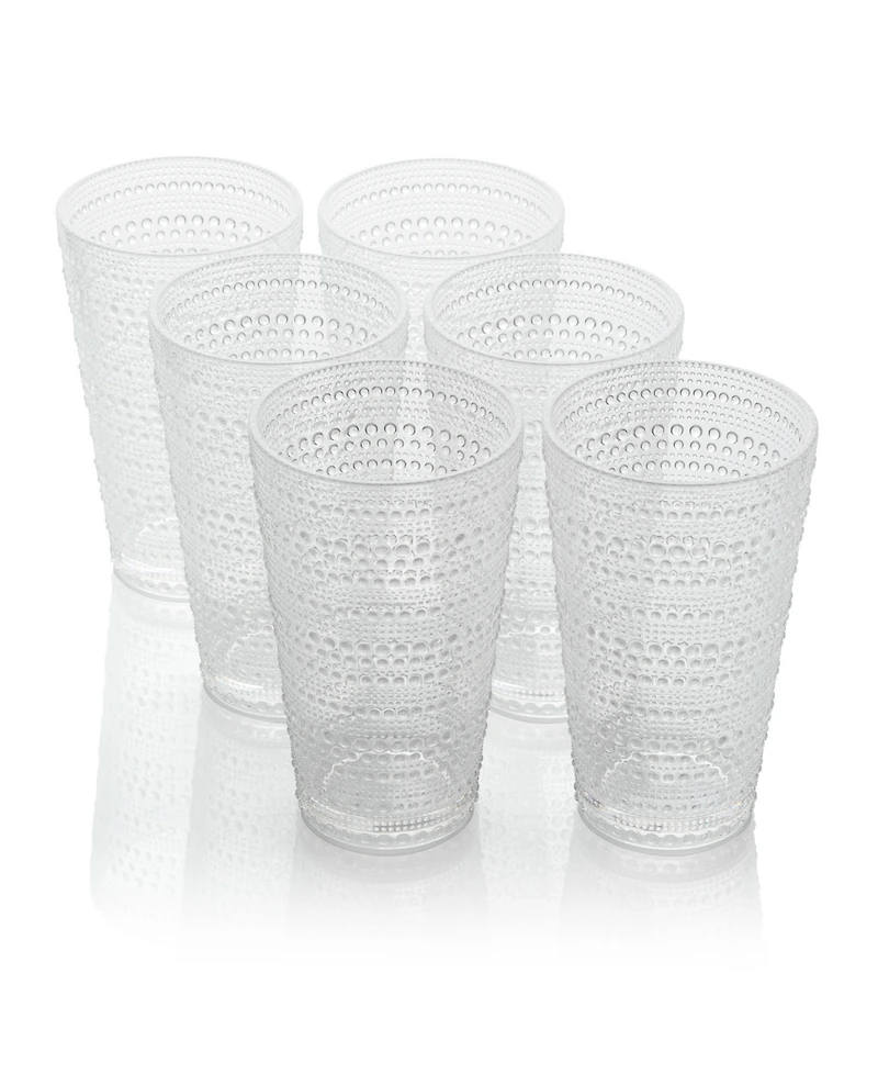 Certified International Santa Fe Acrylic Ice Tea Glasses, Set of 6