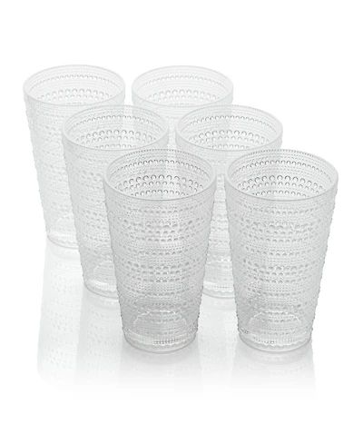 Certified International Santa Fe Acrylic Ice Tea Glasses, Set of 6