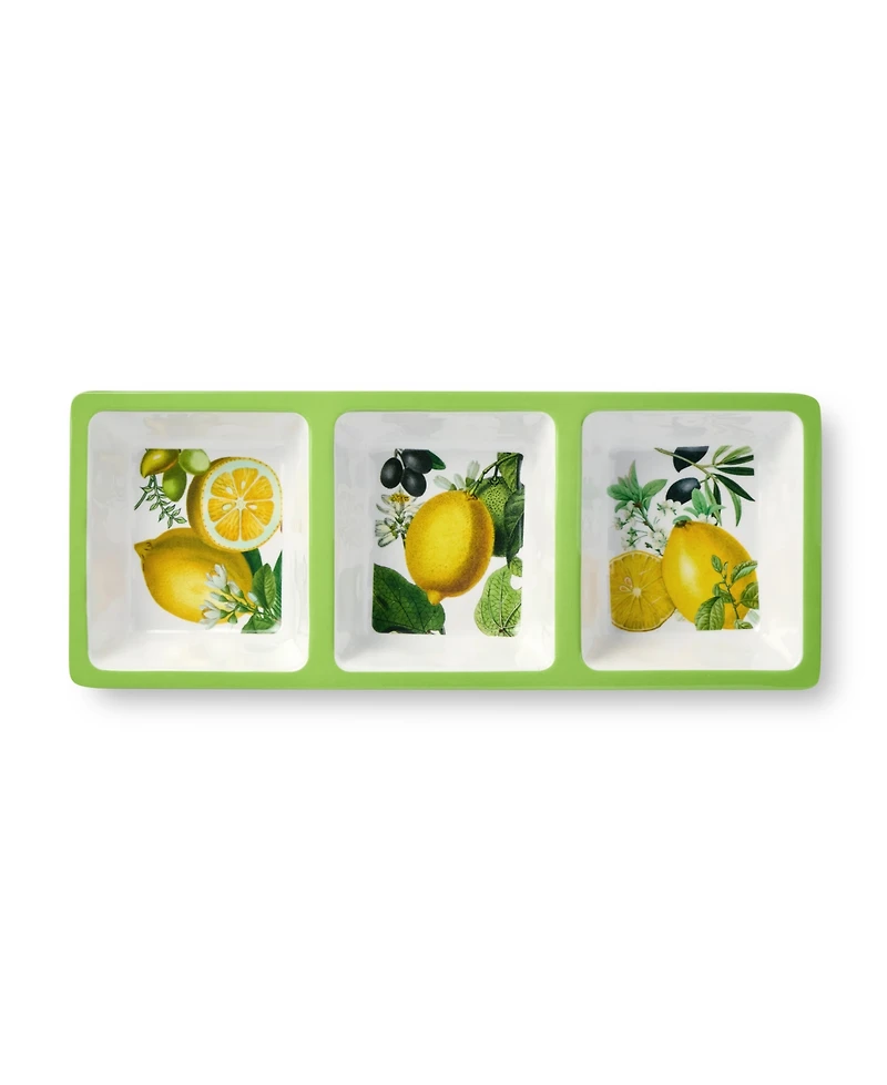 Certified International Limone Melamine 3-Piece Hostess Set