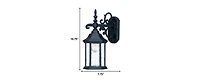 Outdoor Domed Hanging Lantern Wall Light – Perfect for Gardens & Entryways