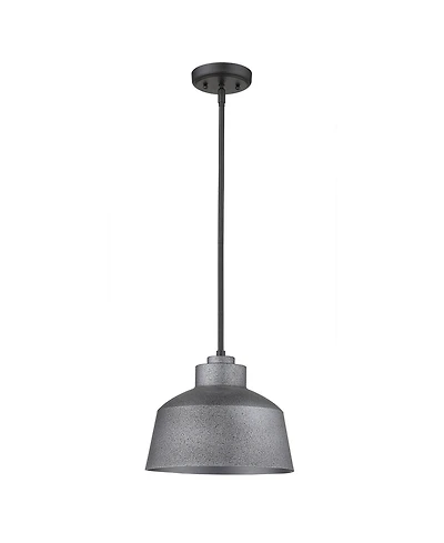 Barnes 1-Light Gray Convertible Pendant