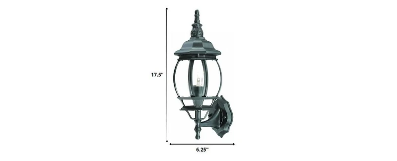 Ornamental Glass Globe Wall Light for Indoor and Outdoor Decor