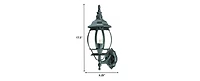 Ornamental Glass Globe Wall Light for Indoor and Outdoor Decor