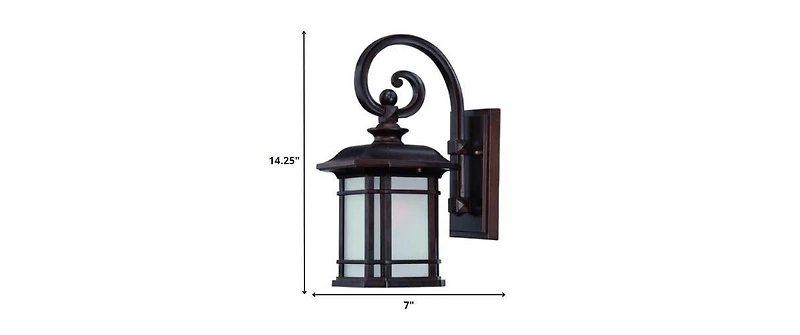 Frosted Linen Glass Lantern Wall Light for Entryway Hallway or Patio